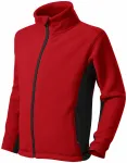 Barn fleece kontrastjacka, röd