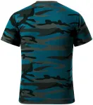 Barnens kamouflage-T-shirt, kamouflageblått Barnens kamouflage-T-shirt, kamouflageblått