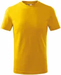 Barnens klassiska T-shirt, gul Barnens klassiska T-shirt, gul