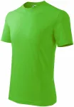 Barns enkla T-shirt, äppelgrön