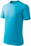 Barns enkla T-shirt, turkos