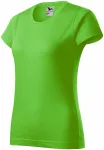 Dam enkel T-shirt, äppelgrön