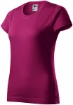 Dam enkel T-shirt, fuchsia red