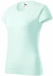 Dam enkel T-shirt, isgrönt