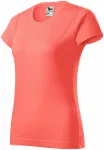 Dam enkel T-shirt, korall