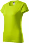 Dam enkel T-shirt, limegrön
