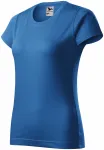 Dam enkel T-shirt, ljusblå