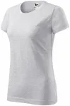 Dam enkel T-shirt, ljusgrå marmor Dam enkel T-shirt, ljusgrå marmor
