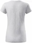 Dam enkel T-shirt, ljusgrå marmor Dam enkel T-shirt, ljusgrå marmor