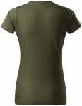 Dam enkel T-shirt, military Dam enkel T-shirt, military