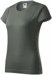 Dam enkel T-shirt, mörk skiffer