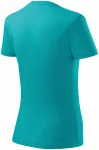 Dam enkel T-shirt, smaragdgrön Dam enkel T-shirt, smaragdgrön