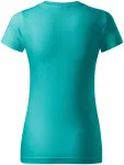 Dam enkel T-shirt, smaragdgrön Dam enkel T-shirt, smaragdgrön