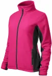 Dam fleece kontrastjacka, lila