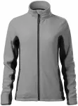 Dam fleece kontrastjacka, ljusgrått Dam fleece kontrastjacka, ljusgrått