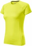 Dam T-shirt för sport, neon yellow Dam T-shirt för sport, neon yellow