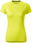 Dam T-shirt för sport, neon yellow Dam T-shirt för sport, neon yellow
