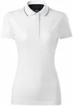 Damer elegant merceriserad polotröja, vit Damer elegant merceriserad polotröja, vit