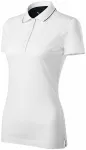 Damer elegant merceriserad polotröja, vit Damer elegant merceriserad polotröja, vit