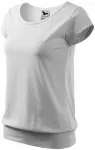 Damer trendig T-shirt, vit
