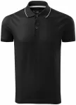 Elegant merceriserad polotröja för män, svart Elegant merceriserad polotröja för män, svart