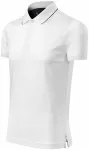Elegant merceriserad polotröja för män, vit Elegant merceriserad polotröja för män, vit