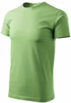 Enkel T-shirt för män, ärtgrön