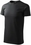Enkel T-shirt för män, ebenholts grå