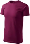 Enkel T-shirt för män, fuchsia