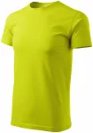 Enkel T-shirt för män, limegrön Enkel T-shirt för män, limegrön