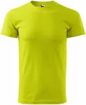 Enkel T-shirt för män, limegrön Enkel T-shirt för män, limegrön