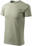 Enkel T-shirt för män, ljus khaki