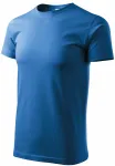 Enkel T-shirt för män, ljusblå