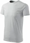 Enkel T-shirt för män, ljusgrå marmor Enkel T-shirt för män, ljusgrå marmor