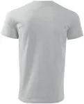 Enkel T-shirt för män, ljusgrå marmor Enkel T-shirt för män, ljusgrå marmor