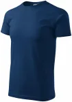 Enkel T-shirt för män, midnattsblå