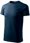 Enkel T-shirt för män, mörkblå