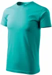 Enkel T-shirt för män, smaragdgrön