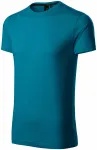 Exklusiv herr-T-shirt, petrol blue