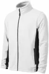 Fleece kontrastjacka för män, vit