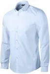 Herrskjorta med långa ärmar Slim fit, ljusblå