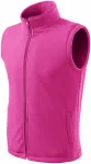 Klassisk fleeceväst, fuchsia red