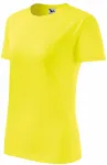 Klassisk T-shirt för damer, citrongul