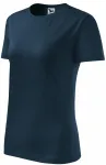 Klassisk T-shirt för damer, mörkblå
