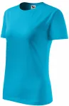 Klassisk T-shirt för damer, turkos Klassisk T-shirt för damer, turkos