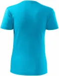 Klassisk T-shirt för damer, turkos Klassisk T-shirt för damer, turkos
