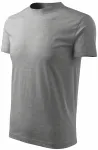 Klassisk T-shirt, mörkgrå marmor