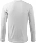 Kontrast-T-shirt för män med långa ärmar, vit Kontrast-T-shirt för män med långa ärmar, vit