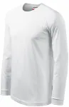 Kontrast-T-shirt för män med långa ärmar, vit Kontrast-T-shirt för män med långa ärmar, vit