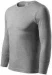 Lätt T-shirt med långa ärmar, mörkgrå marmor